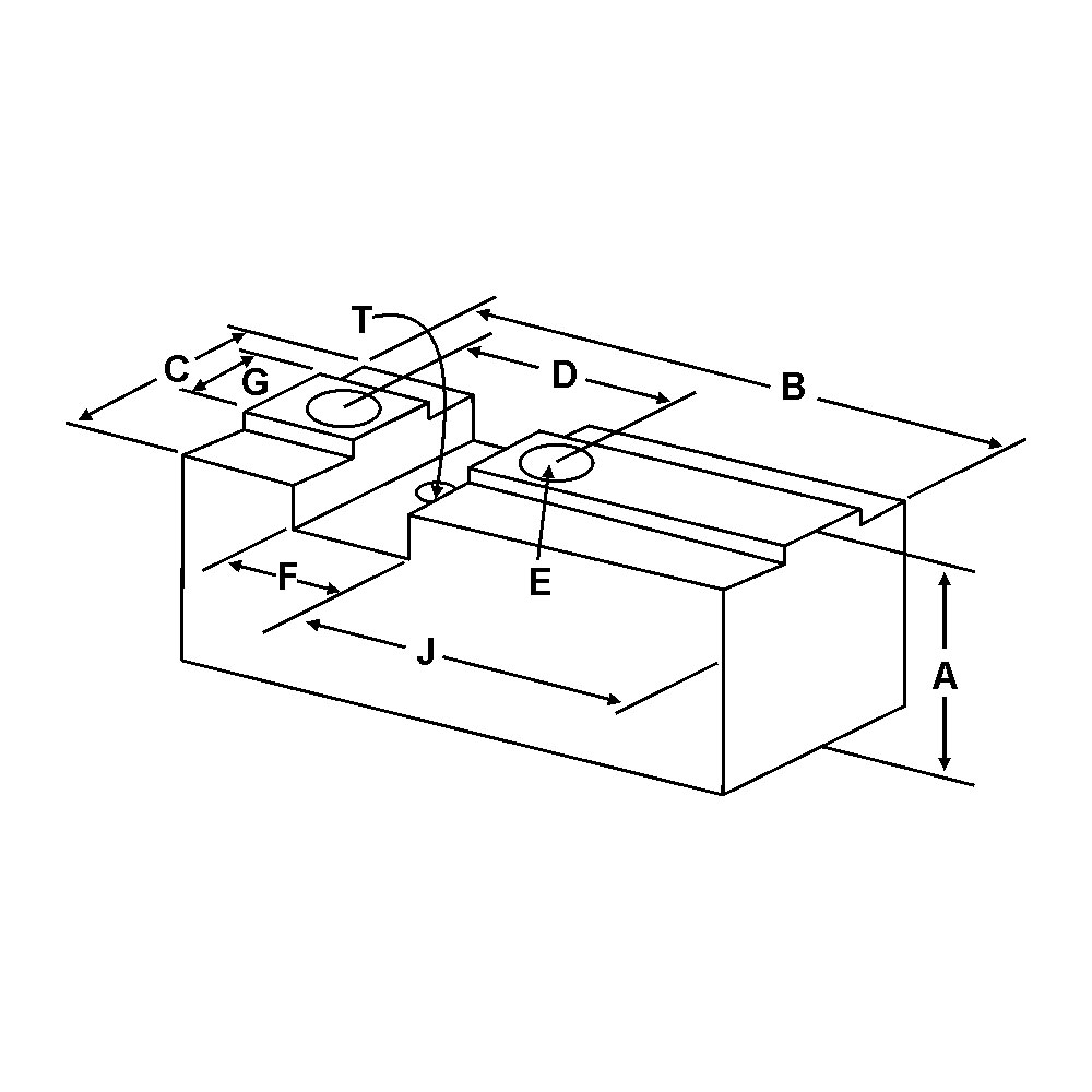 Picture of US Shop Tool KT8200P 1.5mm X 60DEG Metric Fine Serrated Soft Jaw (Set Of 3) Pointed For 8" Chuck